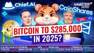 AI predicts cancer DOGE soars after Musk’s comment Bitcoin 2025 outlook ⚡️ Hamster News [upl. by Alicirp]