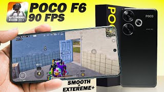 POCO F6 BGMI Review 90 FPS 🚀 [upl. by Ardnu]