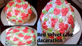 12kg Red Velvet cake  cake dacaration [upl. by Aikcir]