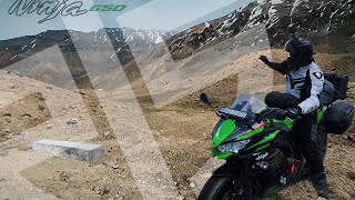 Black Snow Leopard spotted in ladakh kawasaki ninja 650 ls2 helmets new vlog jispa to leh biketrip [upl. by Eniarral]