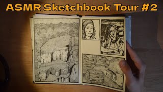 ASMR Sketchbook Tour 2 ✒️ [upl. by Adihaj]