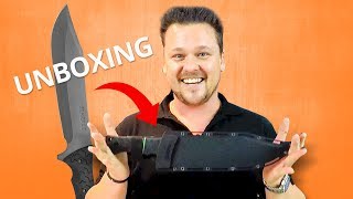 Schrade Leroy Fixed Blade Bowie Knife Unboxing  Extac Australia Survival Gear [upl. by Noremmac]