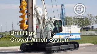 Drilling Rigs Soilmec SR 30 CWS Crowd Winch System [upl. by Aicert390]