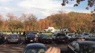 President Obama arrives on campus Ohio University [upl. by Aiuqes925]