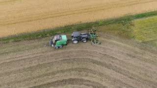 Agronic WR600 raking and baling [upl. by Aterg]