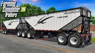 FS25 All Trailers Base Game  Farming Simulator 25 [upl. by Orren925]