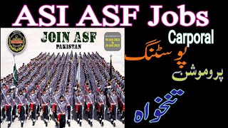 ASF Jobs 2023  ASF ASI starting salarypromotion  ASF Corporal salary and promotion asfjob asf [upl. by Grobe505]