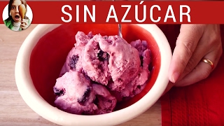 Cómo hacer helado SIN AZÚCAR  Receta de postres saludables  Paulina Cocina [upl. by Necaj]