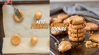 THREE Ingredient KETO Peanut Butter Cookies in 15 Minutes [upl. by Neeven675]