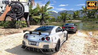 Nissan GTR NISMO amp Ford Mustang Shelby GT500  Forza Horizon 5  Thrustmaster T300RS gameplay [upl. by Coleen]