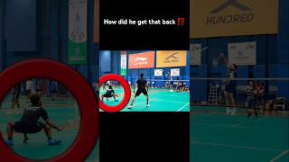 Exciting rally 🏸😍 badminton skills sports shorts [upl. by Dlarej]