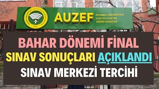 Auzef Bahar Dönemi Final Sınav Sonuçları AÇIKLANDI Ders Geçme Kalma Hesaplaması Nasıl Yapılır [upl. by Nnauol]