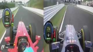 F1 Suzuka 2012 Alonso vs Vettel Q3 flying lap [upl. by Hewett828]