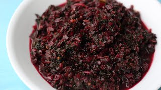 বীট শাক  প্রবাসী স্পেশাল  Beet Greens  Beetroot Leaves  Beet Shak Recipe [upl. by Charlotte]