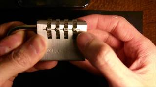 6 Lock Picking  Master 7640D Combination Lock With No Tools [upl. by Dric]