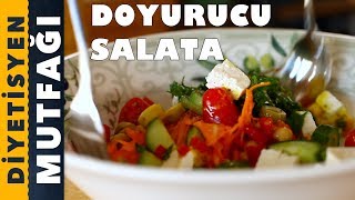 Doyurucu Salata Tarifi  Nohutlu ve Peynirli  Diyetisyen Mutfağı [upl. by Amena]