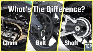 Chain Drive vs Belt Drive vs Shaft Drive in Motorcycles  Which is Better [upl. by Attenat]