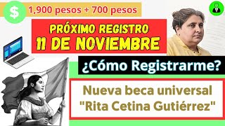 Cómo Solicitar la BECA quotRita Cetinaquot 💻 Registro en línea 🟢 Instrucciones Paso a Paso noviembre2024 [upl. by Ynneg]