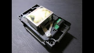 Epson L1800 replace inkjet printer head F1730900030 Замена печатающей головки Epson L1800 [upl. by Htebyram389]