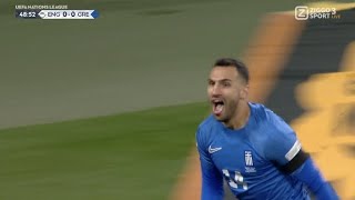 Vangelis Pavlidis Goal England vs Greece 12 Goals and Extended Highlights [upl. by Naloc261]