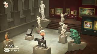 A walk around a complete Art Gallery Museum in Animal Crossing New Horizons All Painting Statues [upl. by Hoeg162]