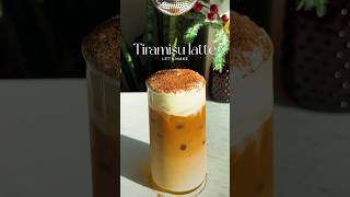 Tiramisu latte with homemade tiramisu cold foam coldfoamrecipe tiramisufoam [upl. by Neehsas]