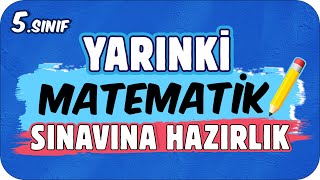 YARINKİ MATEMATİK SINAVINDA ÇIKAR 📘 5 SINIF ✍🏻 [upl. by Anuahsal303]