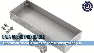 Caja de acero inoxidable CB2 de Perfiletto Protección superior para bisagras de piso [upl. by Nemhauser]