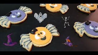 GALLETAS DECORADAS PARA HALLOWEEN ARAÑAS LOCAS 🕷️🎃 [upl. by Trebmal]