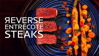 REVERSE Entrecote steaks op de BBQ [upl. by Tiertza130]