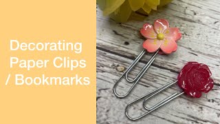 Decorating PaperclipsBookmarks dressitupbuttonshop [upl. by Edroi]