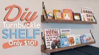 10 DIY Turnbuckle Shelf  Shanty2Chic [upl. by Carmelina309]