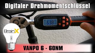 Digitaler Drehmomentschlüssel VANPO 3  60NM im Test [upl. by Giralda]