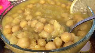 Lablabi boiled chickpea soup لبلبي المحلات [upl. by Erodroeht]