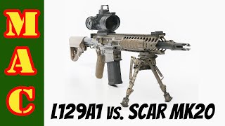 LMT L129A1 Sharpshooter vs SCAR Mk20 [upl. by Aikmat879]