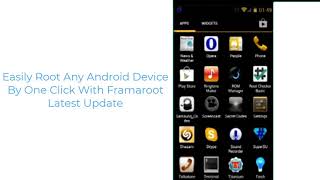 How To Root Any Android Device By One Click With Framaroot [upl. by Nadda]