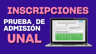 Cómo inscribirse a la prueba de admisión UNAL 2024  Tutorial completo y fácil [upl. by Llenram]