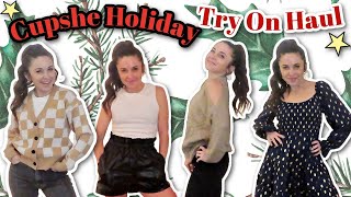 CUPSHE HOLIDAY TRY ON HAUL [upl. by Moody44]