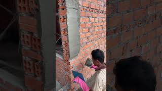 Plastering method shorts shortsfeed plaster construction [upl. by Dlaner51]