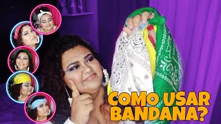 COMO USAR BANDANA  5 maneiras diferentes de usar  penteado rápido e fácil [upl. by Mcneil281]