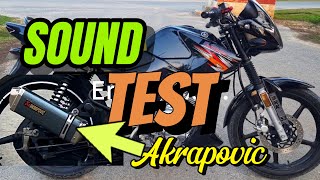 yamaha ybr 125 akrapovic exhaust sound [upl. by Feodore454]