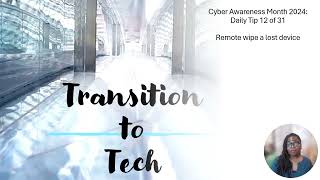 Cyber Awareness Month 2024 Tip 12 Remote wiping [upl. by Penney975]