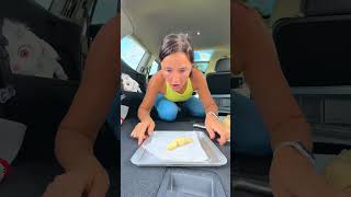 She MADE CROISSANT in the CAR 😳🥐🤣 shorts khamitovy martaandrustam [upl. by Aroved]