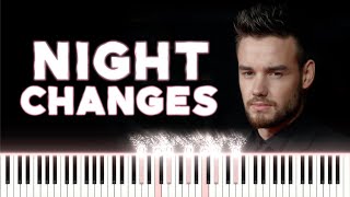 One Direction  Night Changes Piano Tutorial [upl. by Anikat707]