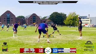 2024 IRF Roundnet World Championships  Mens Indy B Semis  DéryKim vs CauxRamonLacombe CVOD [upl. by Enyleuqcaj]