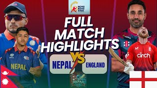 NEPAL VS ENGLAND HONGKONG SIXES HIGHLIGHTS 2024  NEP VS ENG [upl. by Reagen]