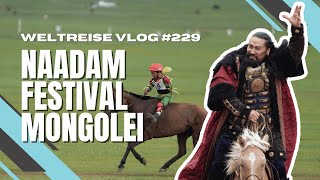 Naadam Festival in Ulaanbaatar  Wettkampf der mongolischen Nomaden  MONGOLEI 🇲🇳 [upl. by Nomzzaj]