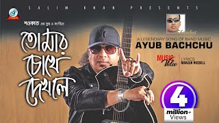 Tomar Chokhe Dekhle  Shawkat Ft Ayub Bachchu  তোমার চোখে দেখলে  আইয়ুব বাচ্চু  Music Video [upl. by Placida]