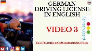 German Driving License in Urdu  Legal Conditions  Topic 2 Video 3 [upl. by Laine]