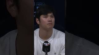 真美子とのキスについて答える大谷 大谷翔平 ohtani baseball 翔平 shoheiohtani ドジャース Dodgers [upl. by Azmuh]